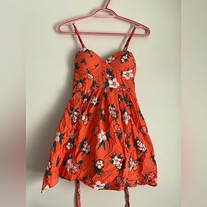 Cute/short orangey pink summer dress